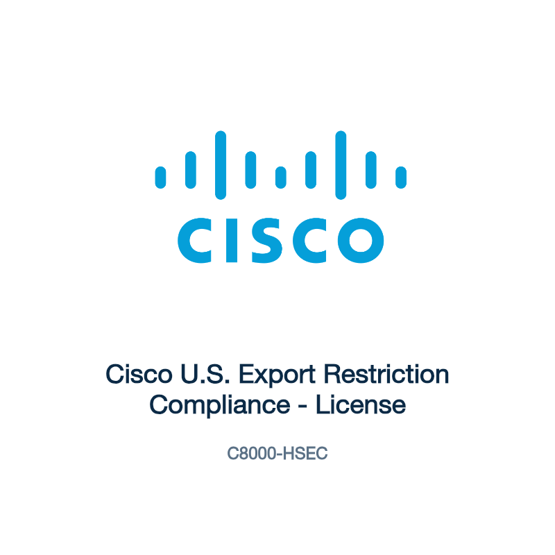 C8000-HSEC: Cisco U.S. Export Restriction Compliance