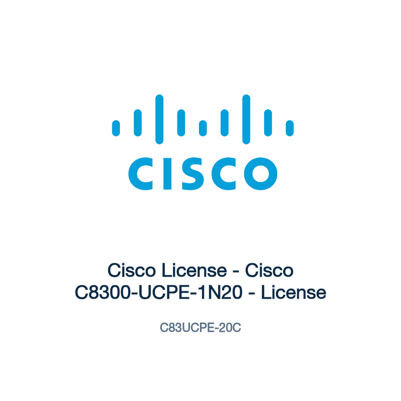 C83UCPE-20C: Cisco License - Cisco C8300-UCPE-1N20 - License