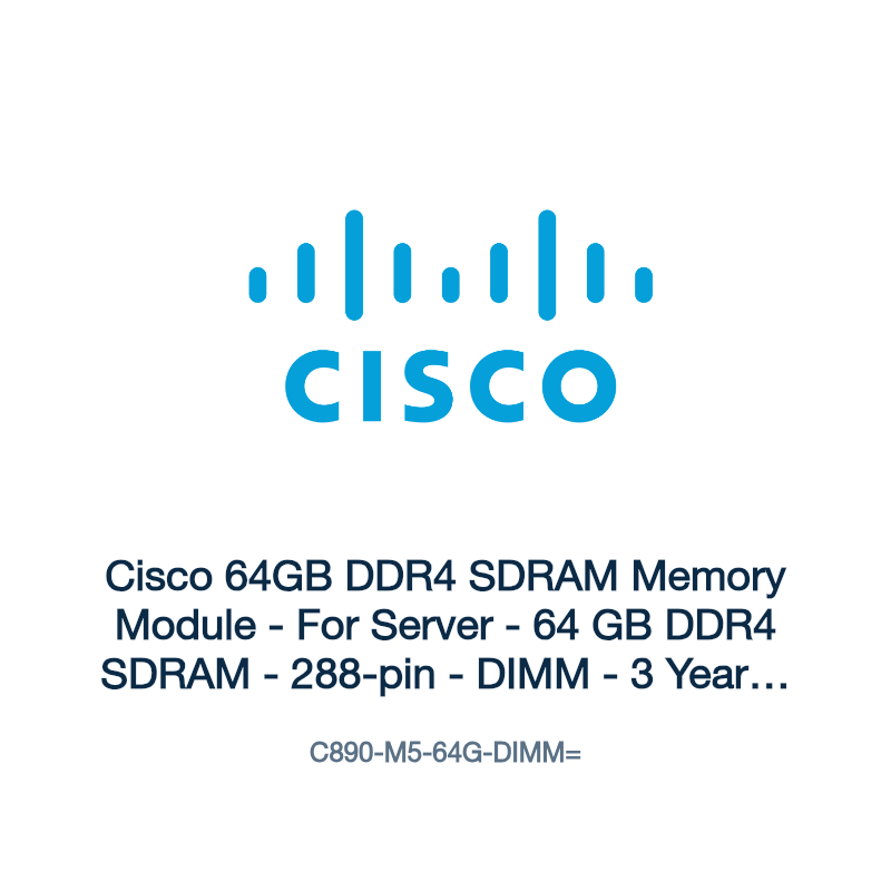 C890-M5-64G-DIMM=: Cisco 64GB DDR4 SDRAM Memory Module