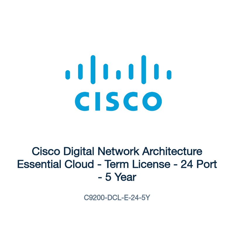 C9200-DCL-E-24-5Y: Cisco Digital Network Architecture Essential Cloud
