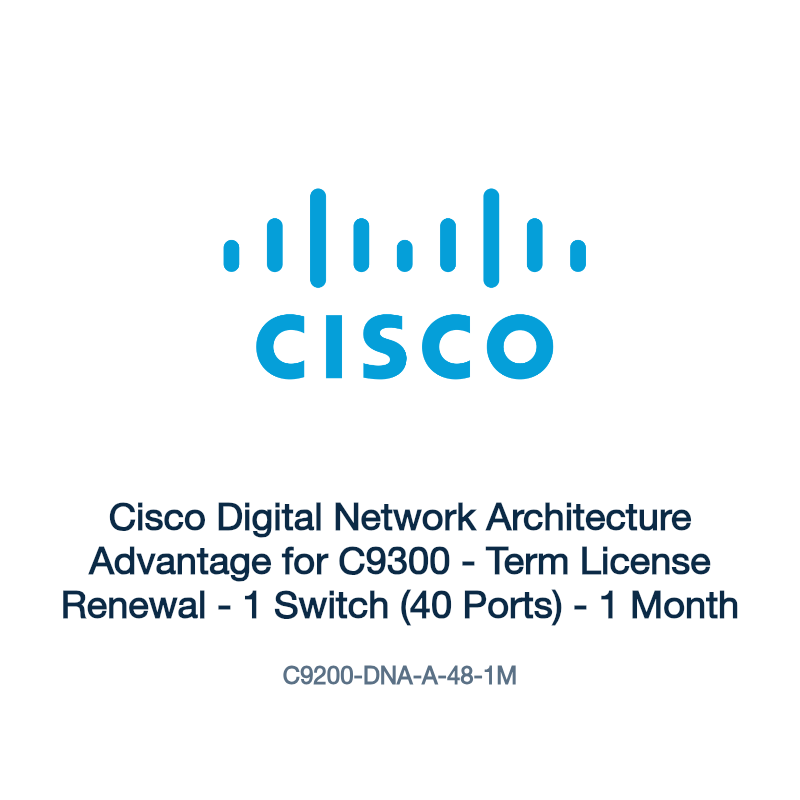 C9200-DNA-A-48-1M: Cisco Digital Network Architecture Advantage for C9300