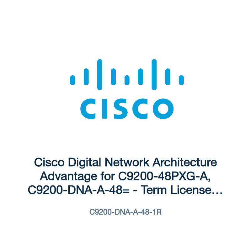 C9200-DNA-A-48-1R: Cisco Digital Network Architecture Advantage for C9200-48PXG-A