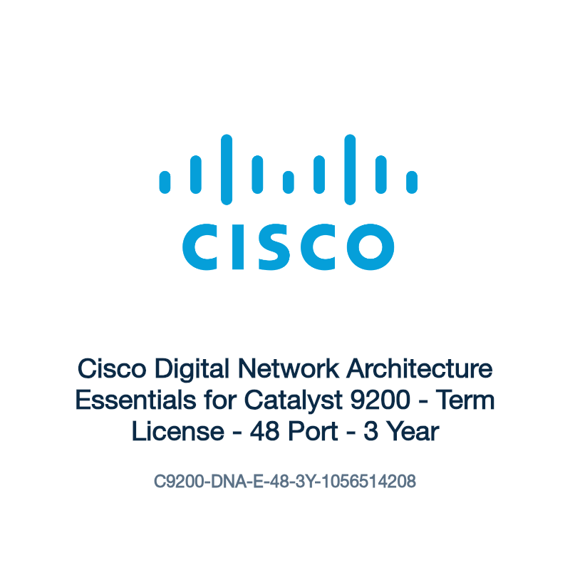 C9200-DNA-E-48-3Y-1056514208: Cisco Digital Network Architecture Essentials for Catalyst 9200