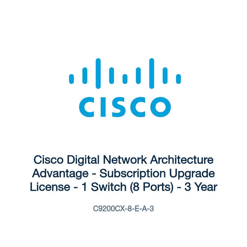 C9200CX-8-E-A-3: Cisco Digital Network Architecture Advantage