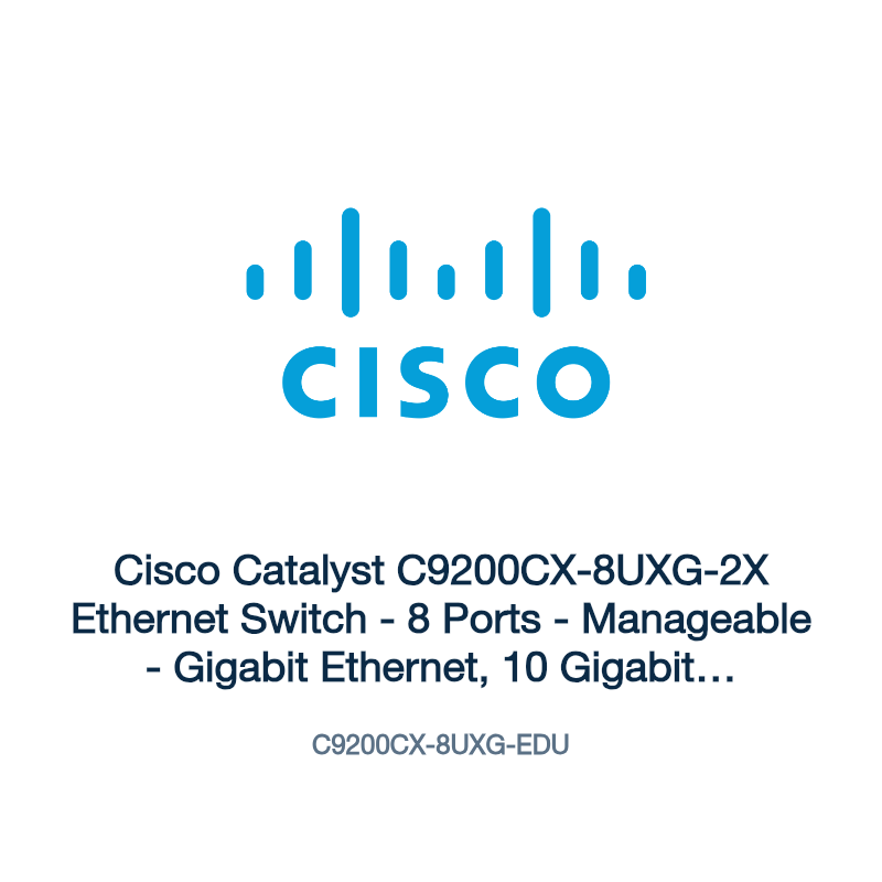 C9200CX-8UXG-EDU: Cisco Catalyst C9200CX-8UXG-2X Ethernet Switch