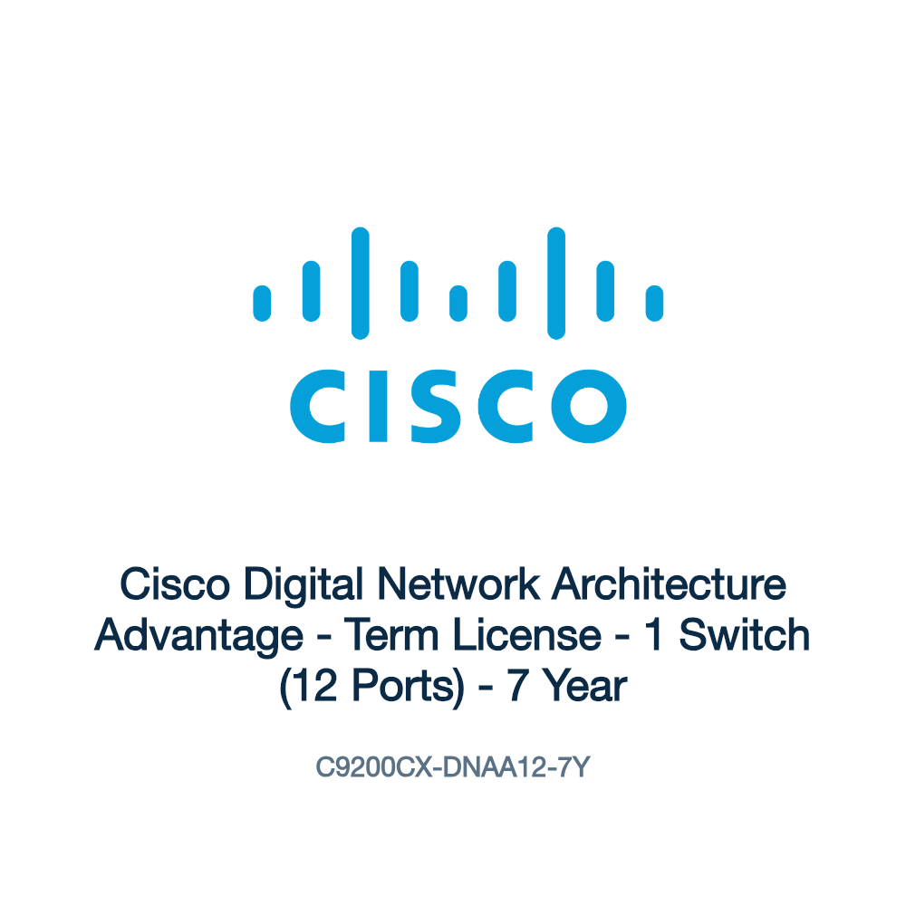 C9200CX-DNAA12-7Y: Cisco Digital Network Architecture Advantage