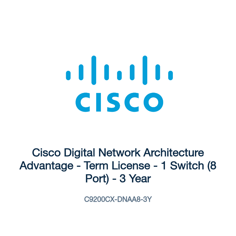C9200CX-DNAA8-3Y: Cisco Digital Network Architecture Advantage