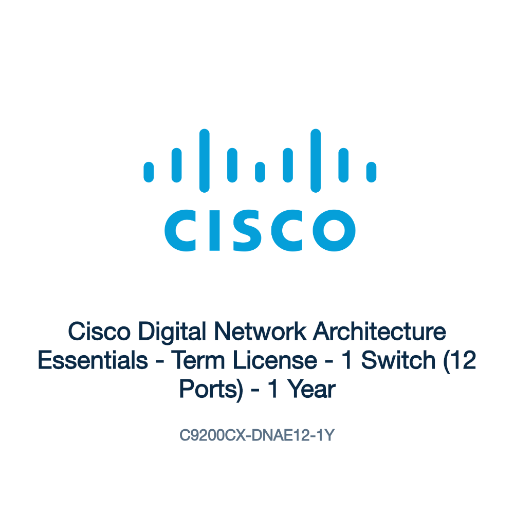 C9200CX-DNAE12-1Y: Cisco Digital Network Architecture Essentials