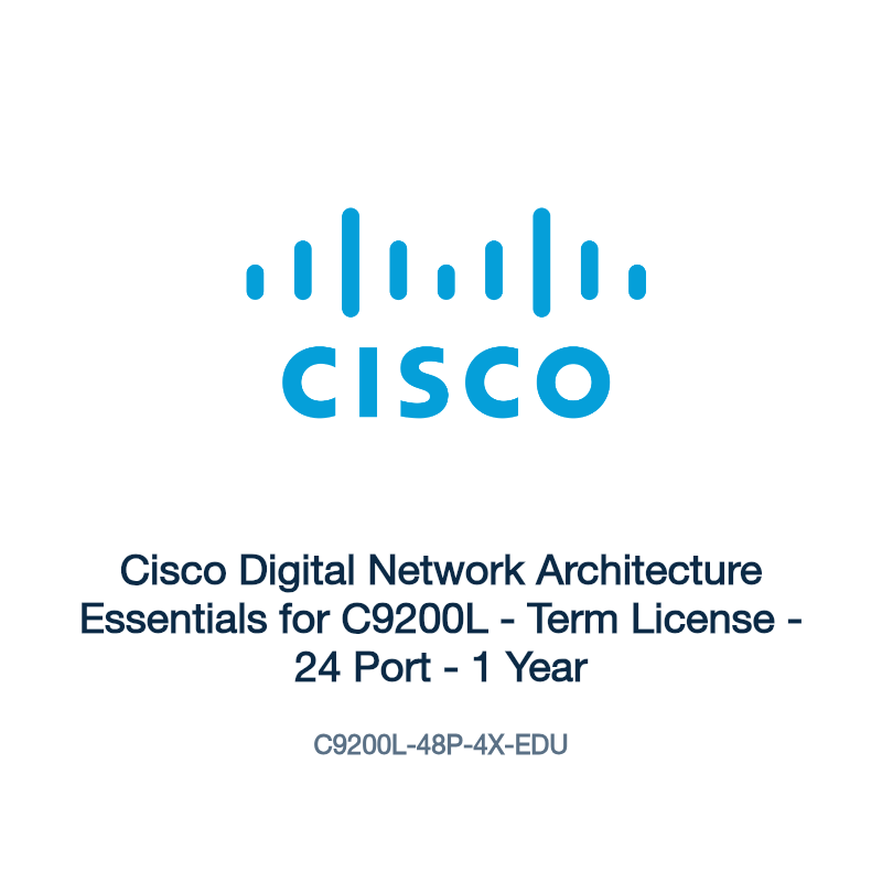 C9200L-48P-4X-EDU: Cisco Digital Network Architecture Essentials for C9200L