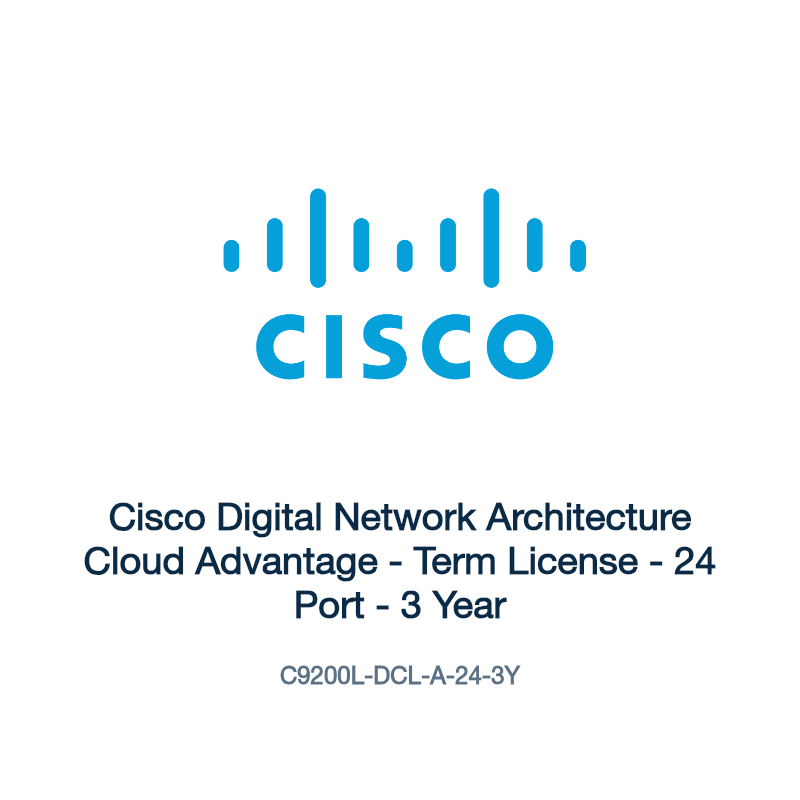 C9200L-DCL-A-24-3Y: Cisco Digital Network Architecture Cloud Advantage