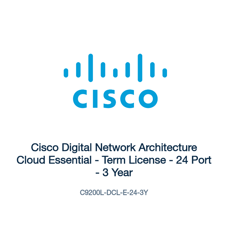 C9200L-DCL-E-24-3Y: Cisco Digital Network Architecture Cloud Essential