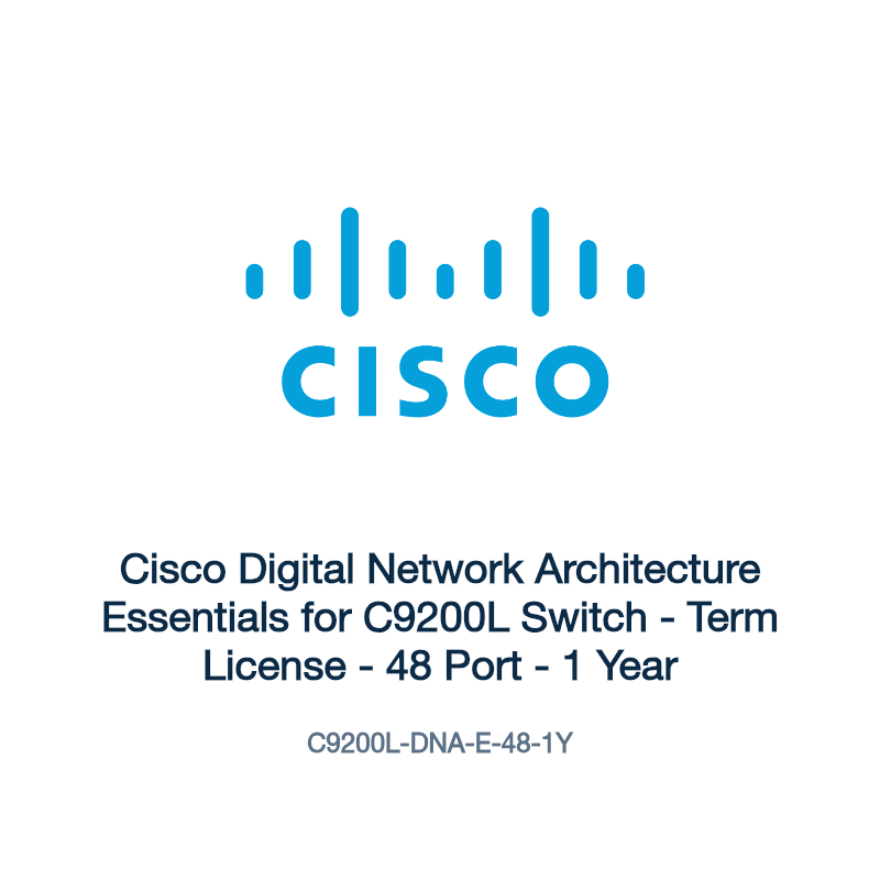 C9200L-DNA-E-48-1Y: Cisco Digital Network Architecture Essentials for C9200L Switch