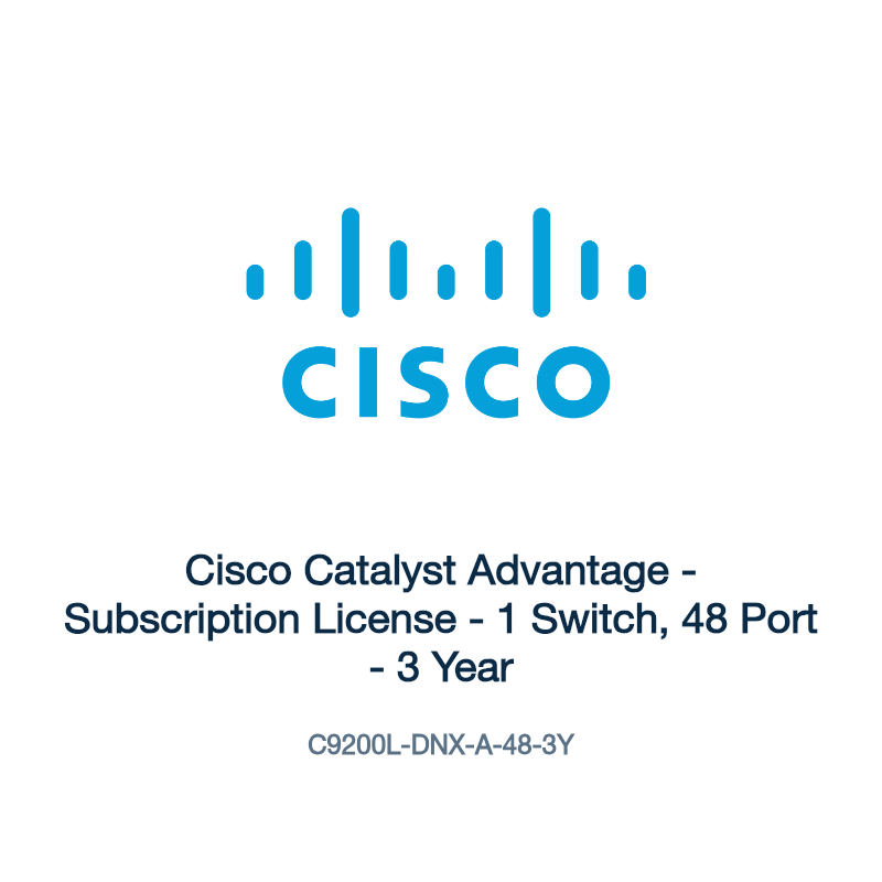 C9200L-DNX-A-48-3Y: Cisco Catalyst Advantage