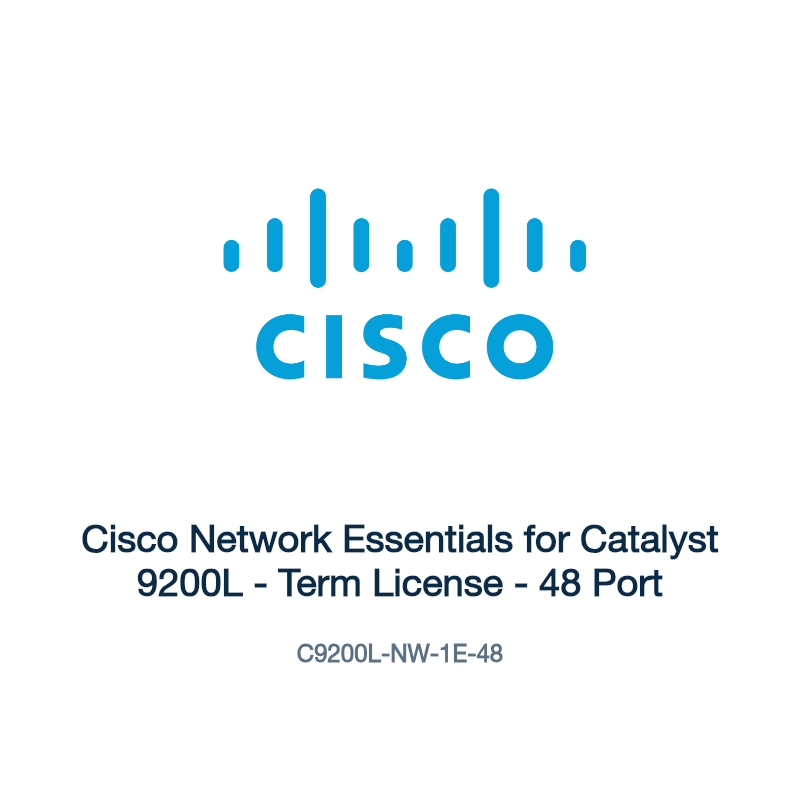 C9200L-NW-1E-48: Cisco Network Essentials for Catalyst 9200L