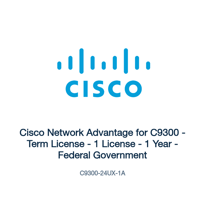 C9300-24UX-1A: Cisco Network Advantage for C9300