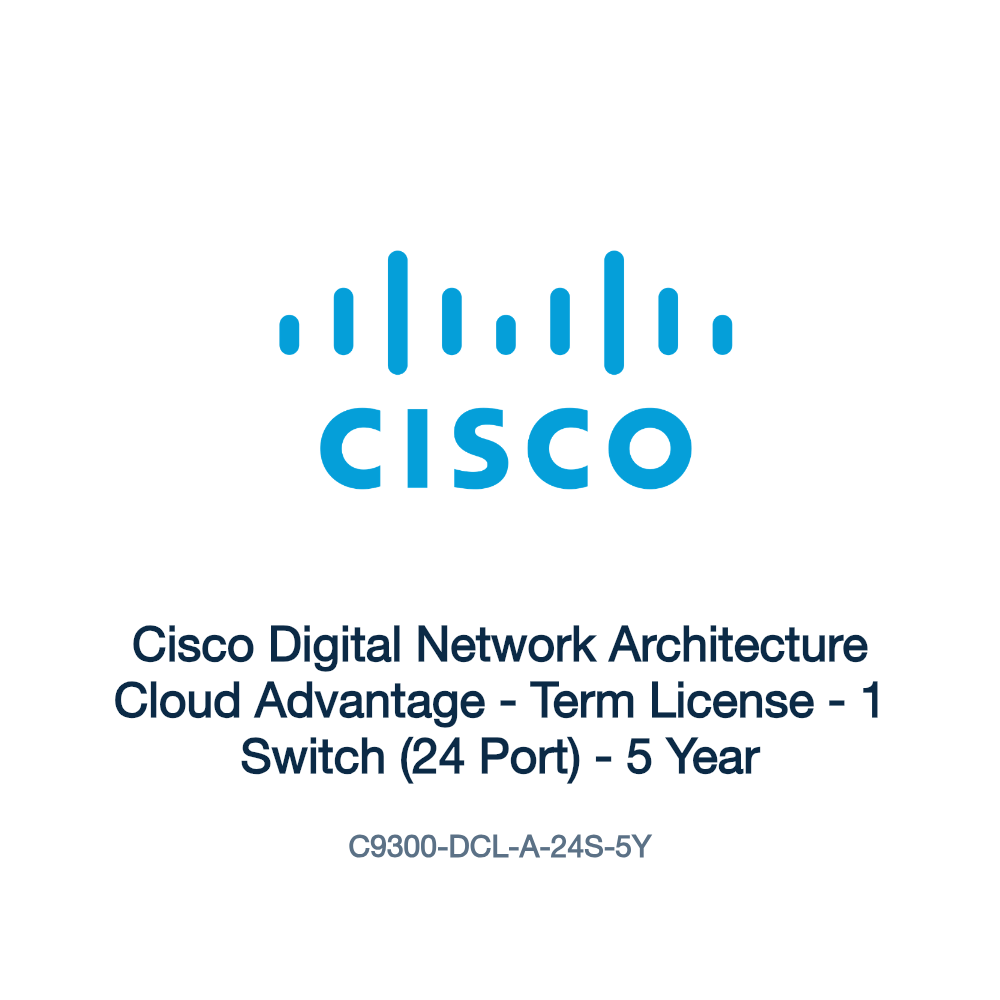 C9300-DCL-A-24S-5Y: Cisco Digital Network Architecture Cloud Advantage