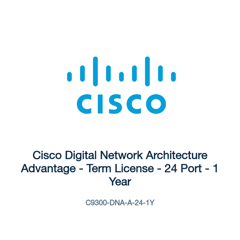 C9300-DNA-A-24-1Y: Cisco Digital Network Architecture Advantage