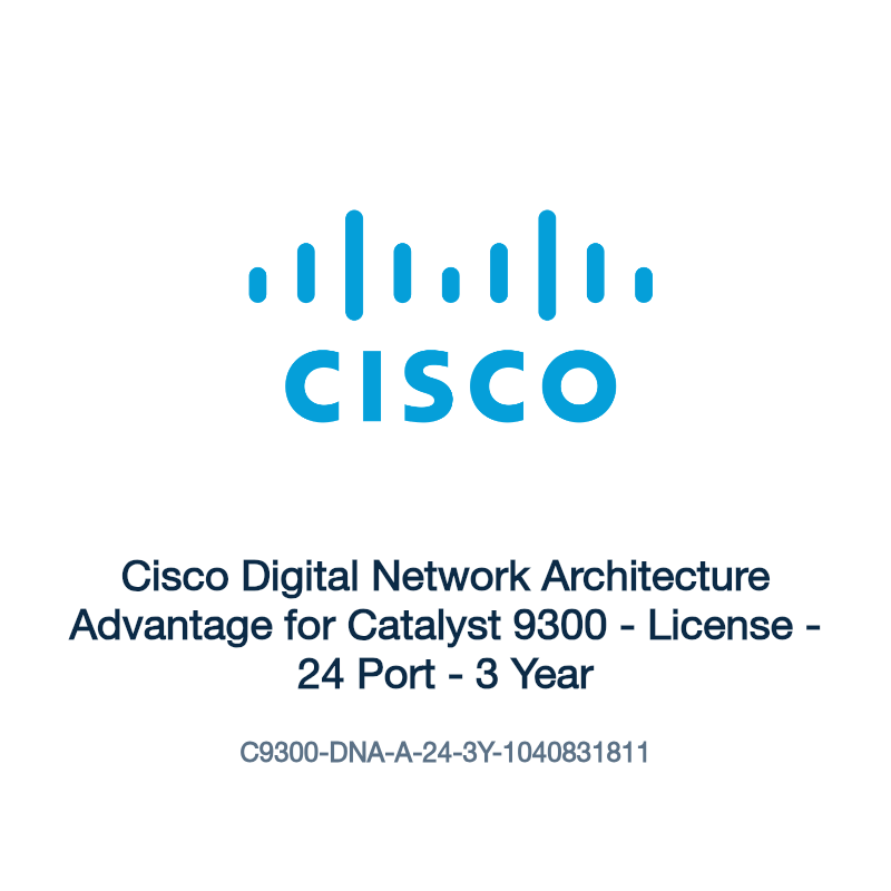C9300-DNA-A-24-3Y-1040831811: Cisco Digital Network Architecture Advantage for Catalyst 9300