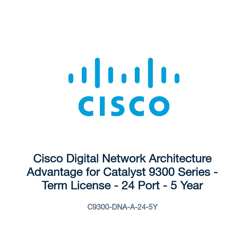 C9300-DNA-A-24-5Y: Cisco Digital Network Architecture Advantage for Catalyst 9300 Series