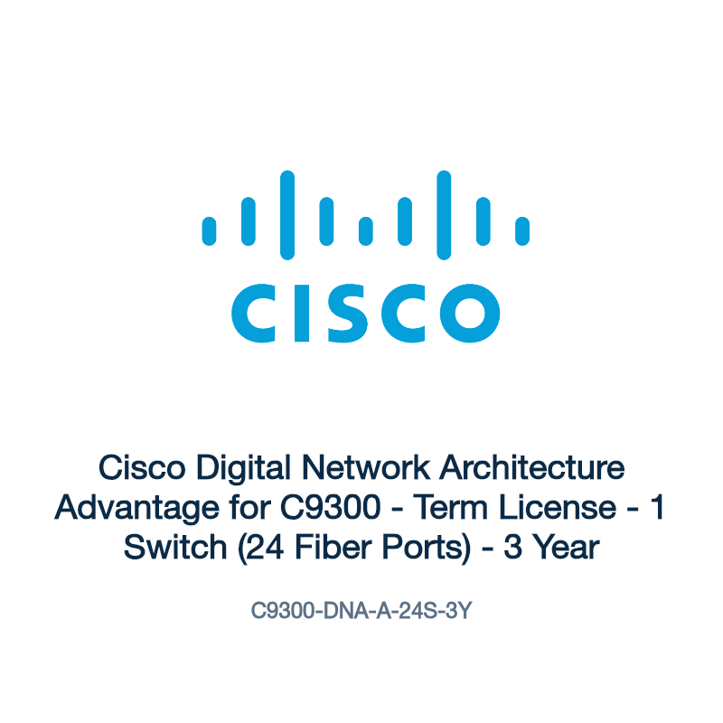 C9300-DNA-A-24S-3Y: Cisco Digital Network Architecture Advantage for C9300