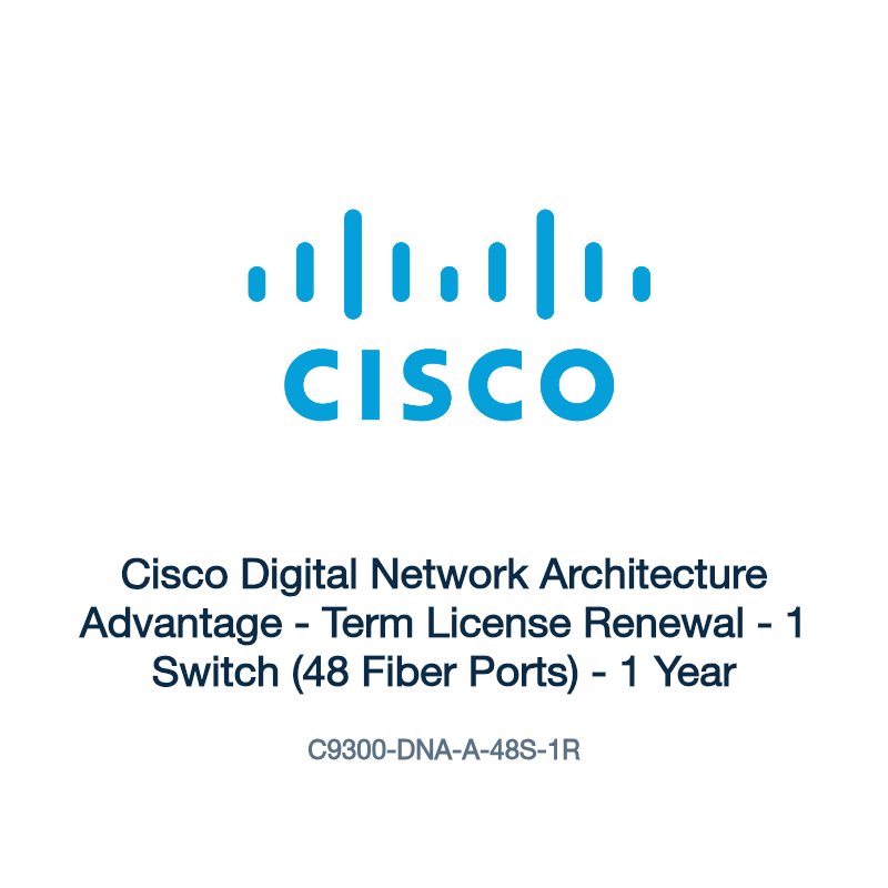 C9300-DNA-A-48S-1R: Cisco Digital Network Architecture Advantage