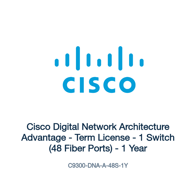 C9300-DNA-A-48S-1Y: Cisco Digital Network Architecture Advantage
