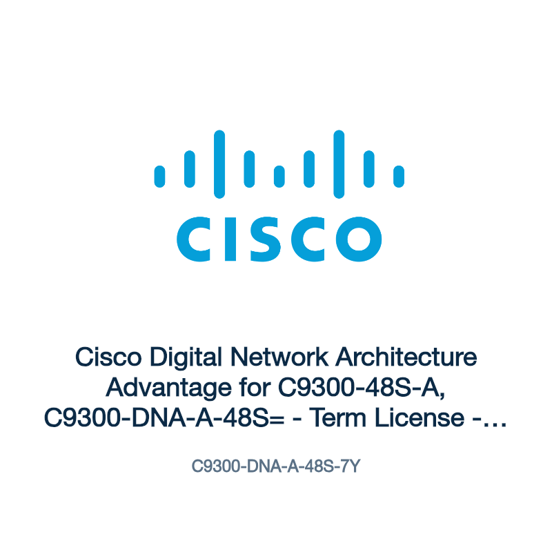 C9300-DNA-A-48S-7Y: Cisco Digital Network Architecture Advantage for C9300-48S-A