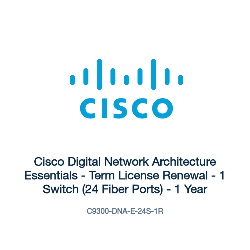 C9300-DNA-E-24S-1R: Cisco Digital Network Architecture Essentials