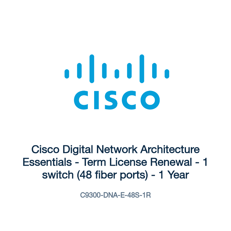 C9300-DNA-E-48S-1R: Cisco Digital Network Architecture Essentials