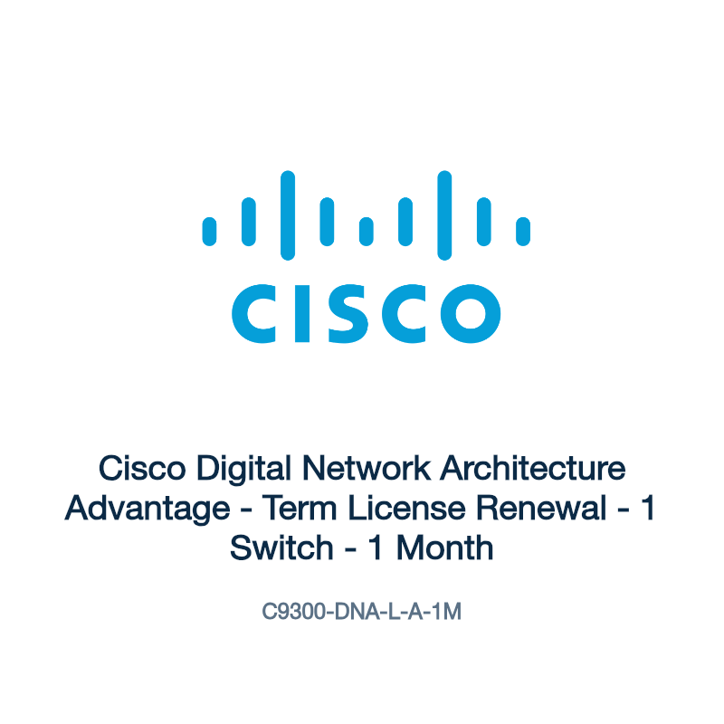 C9300-DNA-L-A-1M: Cisco Digital Network Architecture Advantage