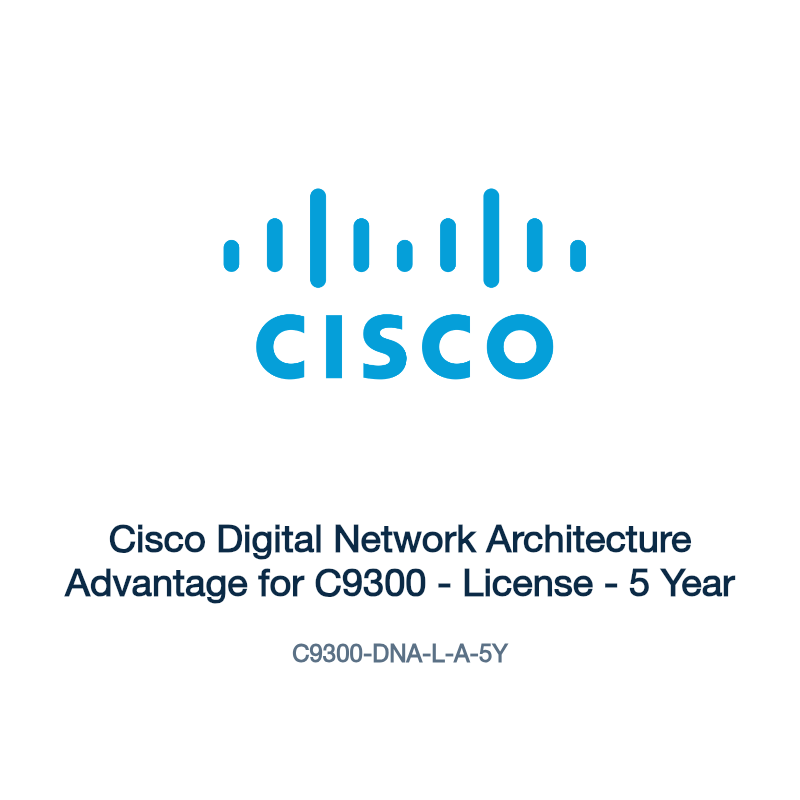 C9300-DNA-L-A-5Y: Cisco Digital Network Architecture Advantage for C9300