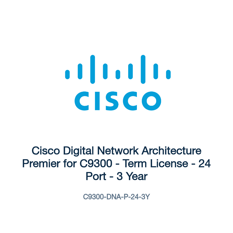 C9300-DNA-P-24-3Y: Cisco Digital Network Architecture Premier for C9300