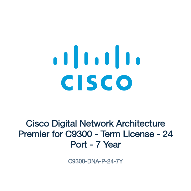 C9300-DNA-P-24-7Y: Cisco Digital Network Architecture Premier for C9300