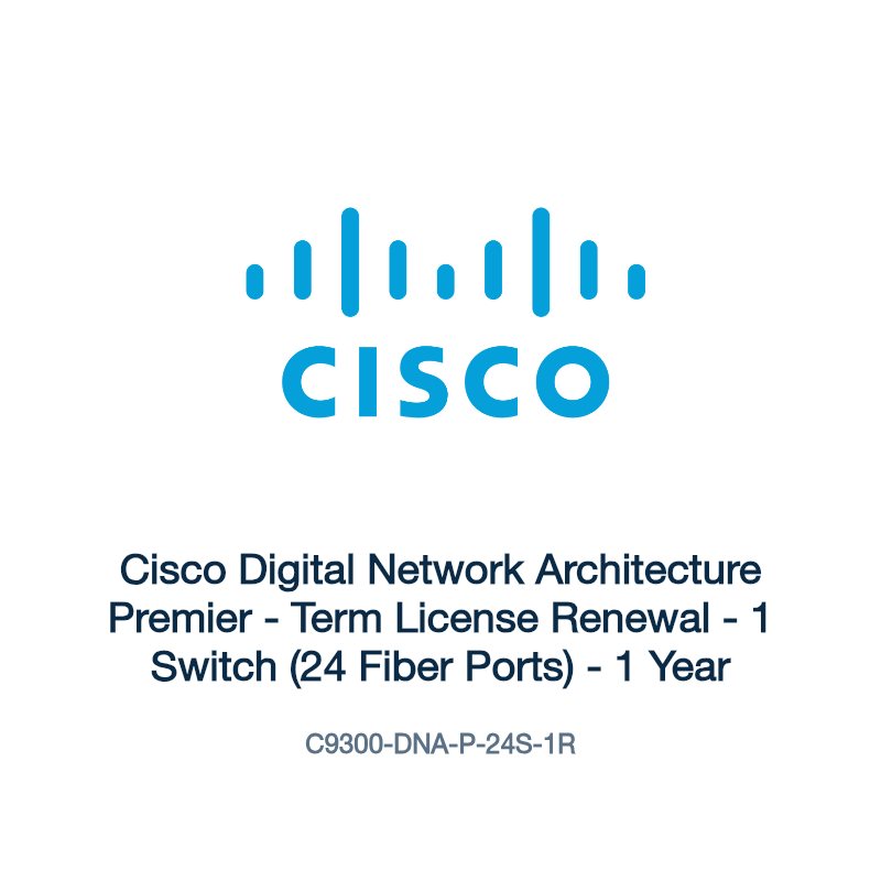 C9300-DNA-P-24S-1R: Cisco Digital Network Architecture Premier