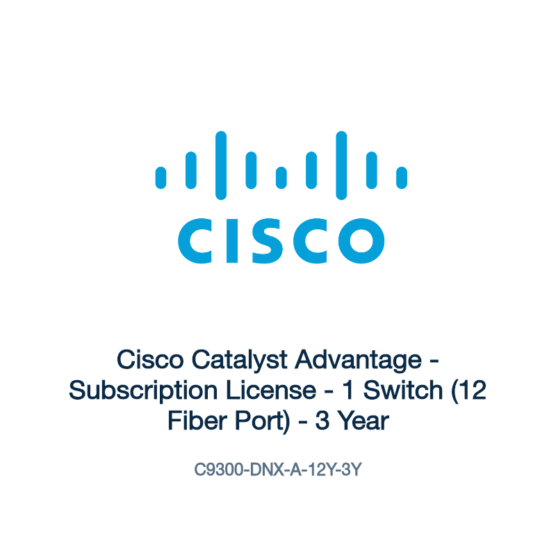 C9300-DNX-A-12Y-3Y: Cisco Catalyst Advantage
