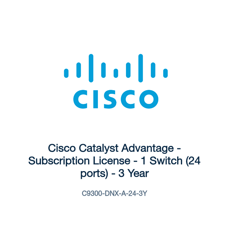 C9300-DNX-A-24-3Y: Cisco Catalyst Advantage
