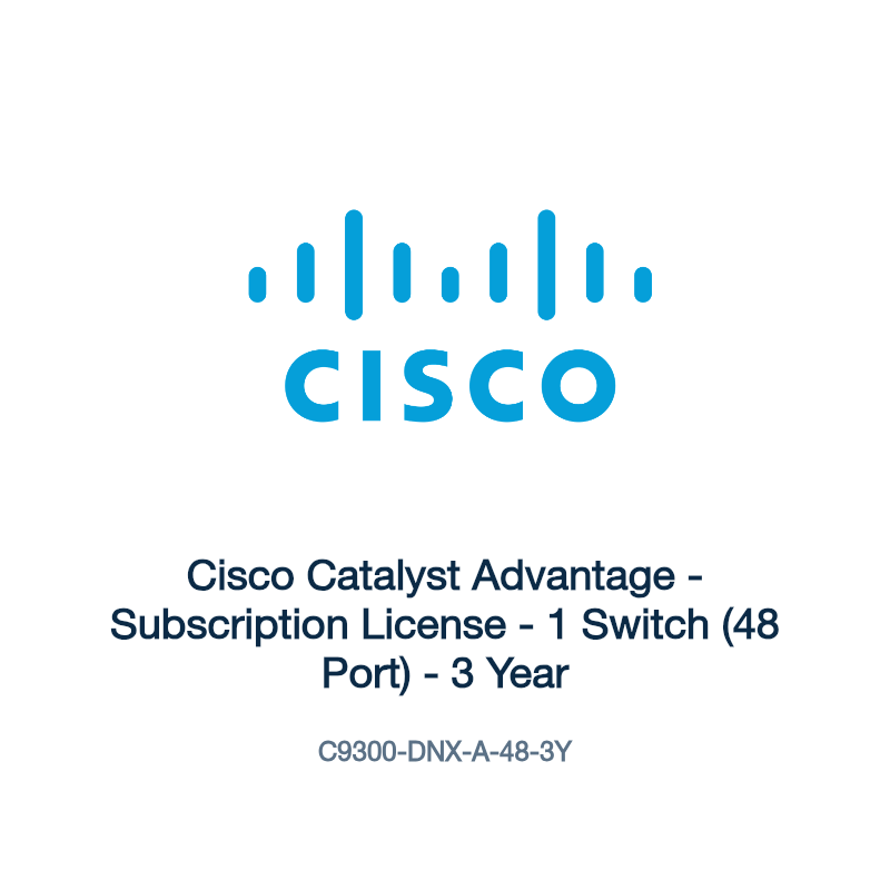 C9300-DNX-A-48-3Y: Cisco Catalyst Advantage