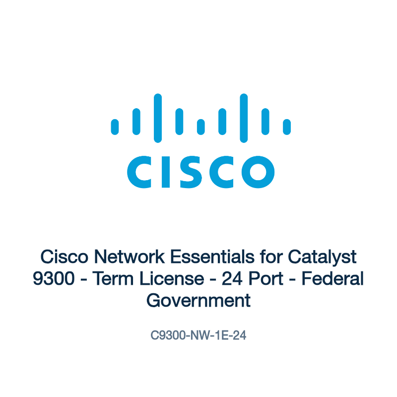 C9300-NW-1E-24: Cisco Network Essentials for Catalyst 9300
