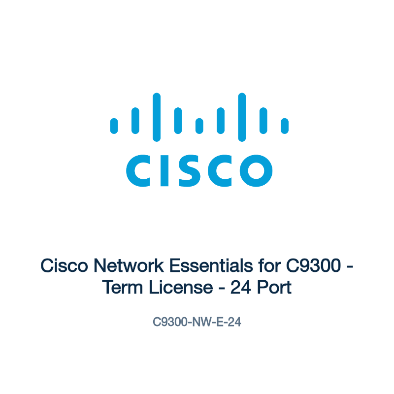 C9300-NW-E-24: Cisco Network Essentials for C9300