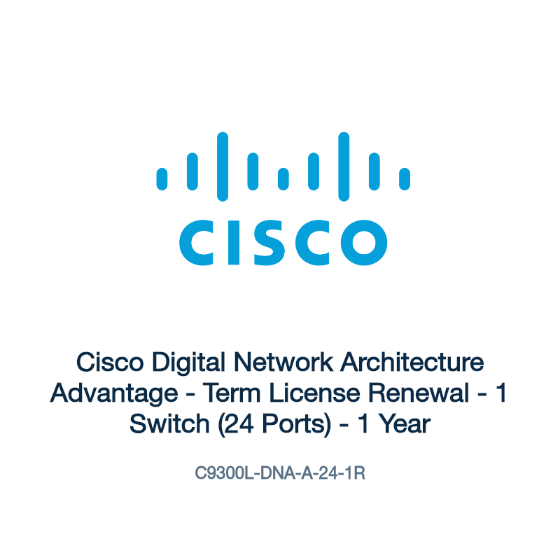 C9300L-DNA-A-24-1R: Cisco Digital Network Architecture Advantage