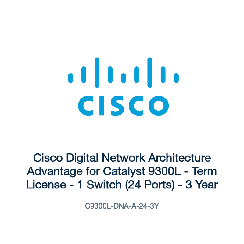 C9300L-DNA-A-24-3Y: Cisco Digital Network Architecture Advantage for Catalyst 9300L