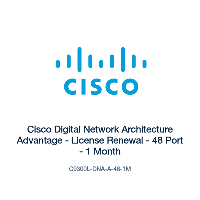 C9300L-DNA-A-48-1M: Cisco Digital Network Architecture Advantage