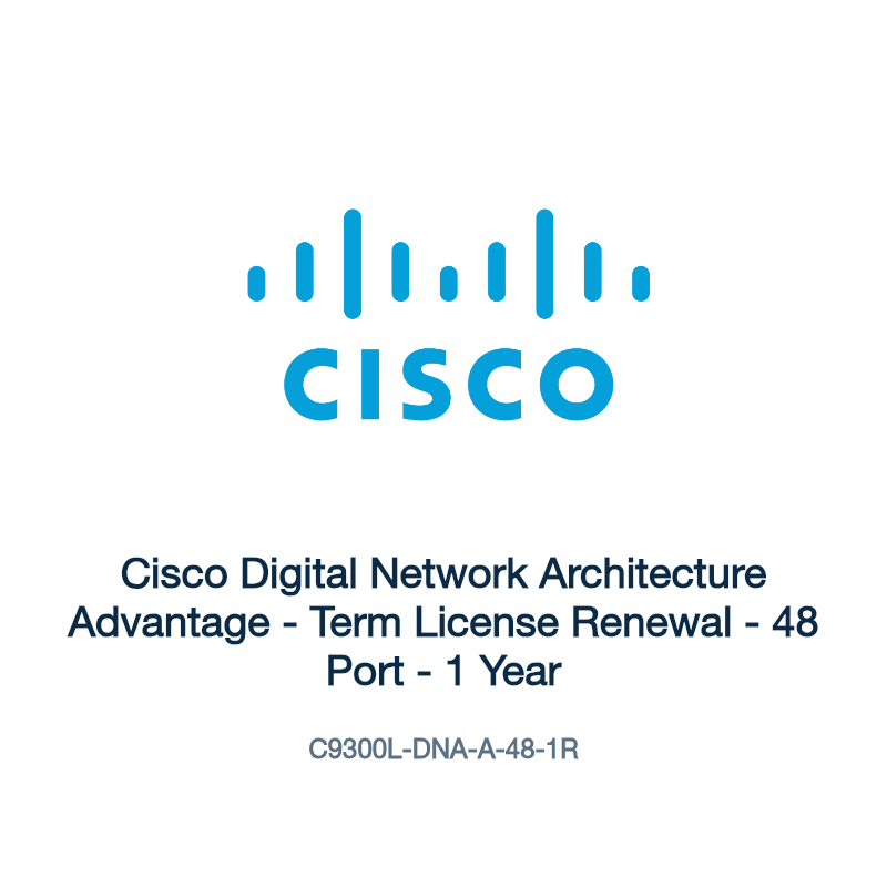 C9300L-DNA-A-48-1R: Cisco Digital Network Architecture Advantage