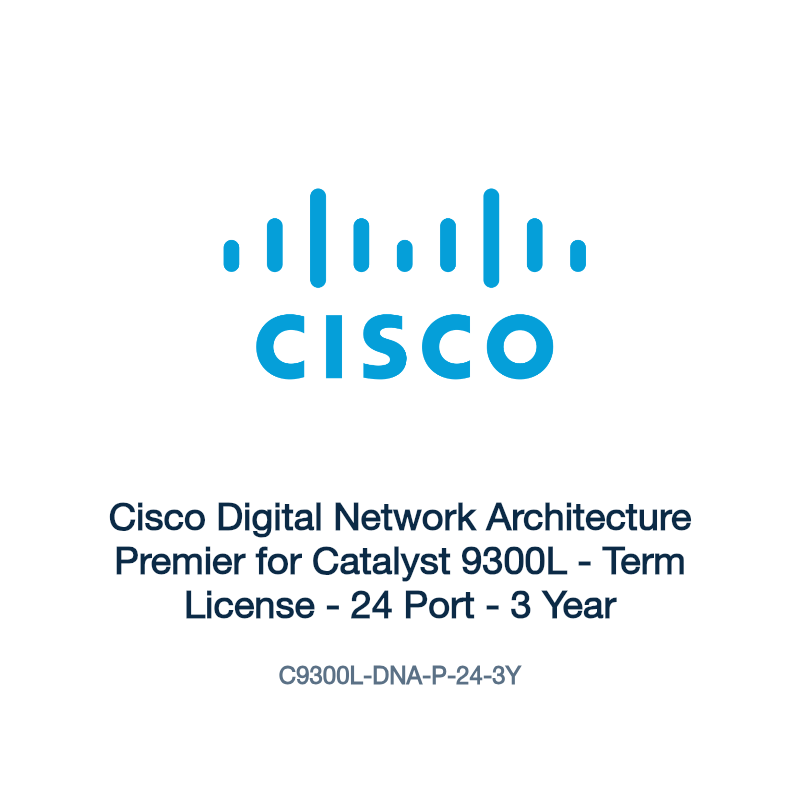 C9300L-DNA-P-24-3Y: Cisco Digital Network Architecture Premier for Catalyst 9300L