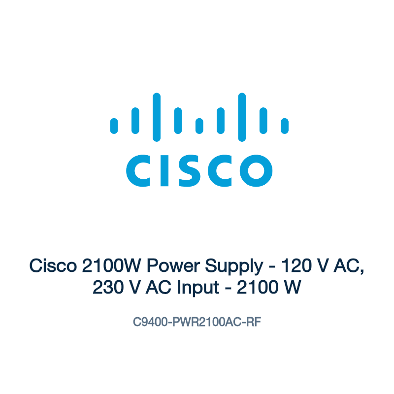 C9400-PWR2100AC-RF: Cisco 2100W Power Supply