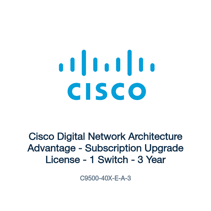 C9500-40X-E-A-3: Cisco Digital Network Architecture Advantage