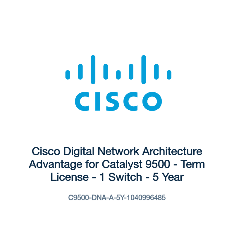 C9500-DNA-A-5Y-1040996485: Cisco Digital Network Architecture Advantage for Catalyst 9500