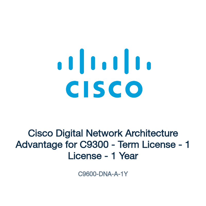 C9600-DNA-A-1Y: Cisco Digital Network Architecture Advantage for C9300