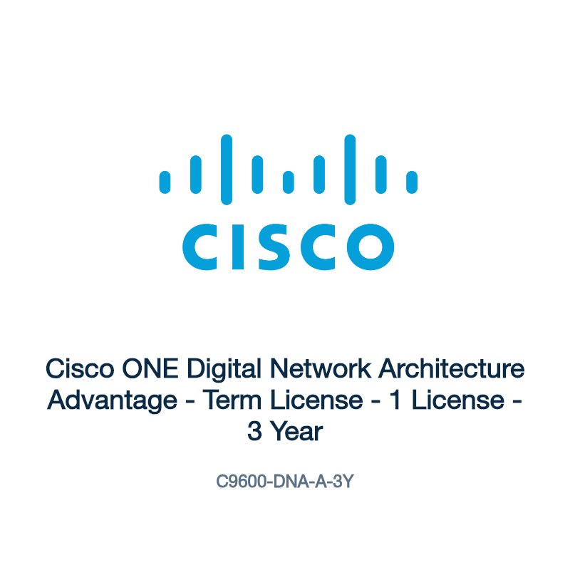 C9600-DNA-A-3Y: Cisco ONE Digital Network Architecture Advantage