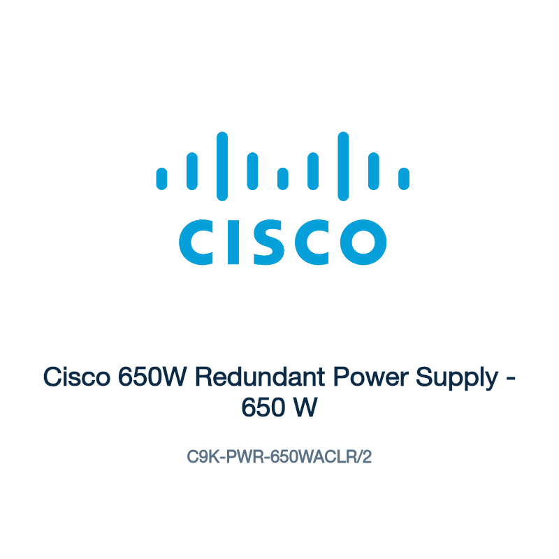 C9K-PWR-650WACLR/2: Cisco 650W Redundant Power Supply